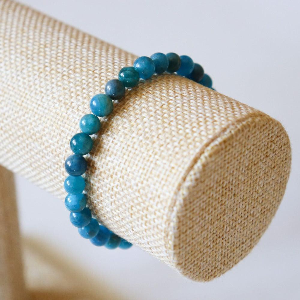 Bracelet en Apatite bleue