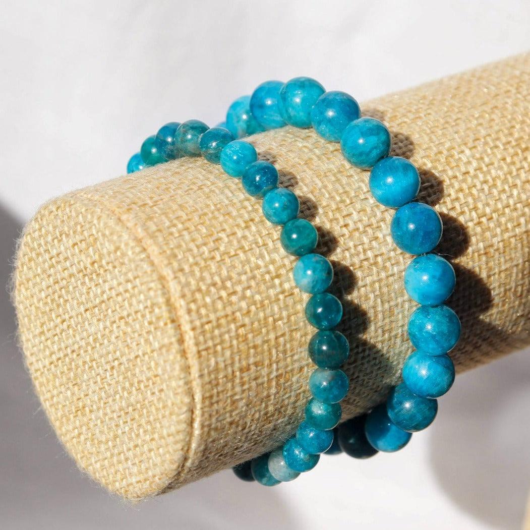 Bracelet en Apatite bleue